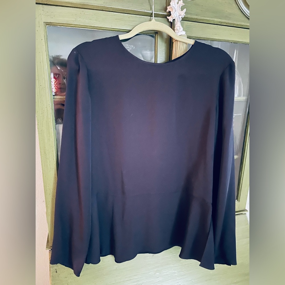 Beautiful silk Navy blouse by Theory